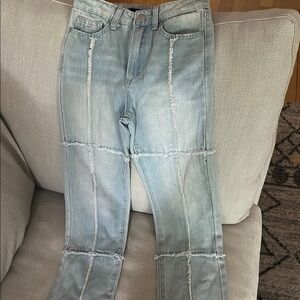 Light Blue Distressed Women's Jeans